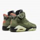 Wmns/Men Travis Scott x Air Jordan 6 Retro Olive CN1084-200 AJ6 Shoes