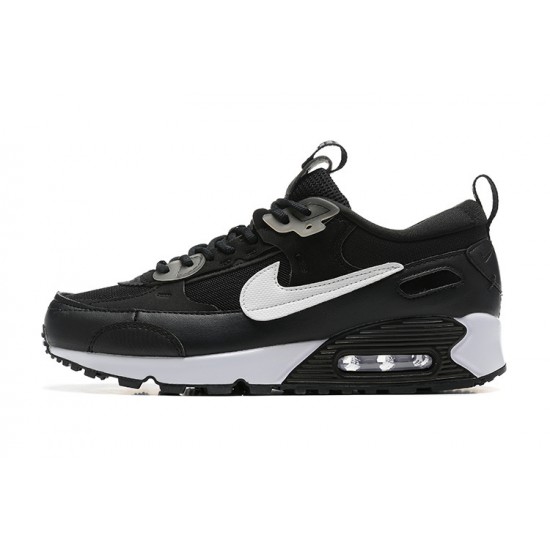 Men Nike Air Max 90 Futura Black White Running Shoes