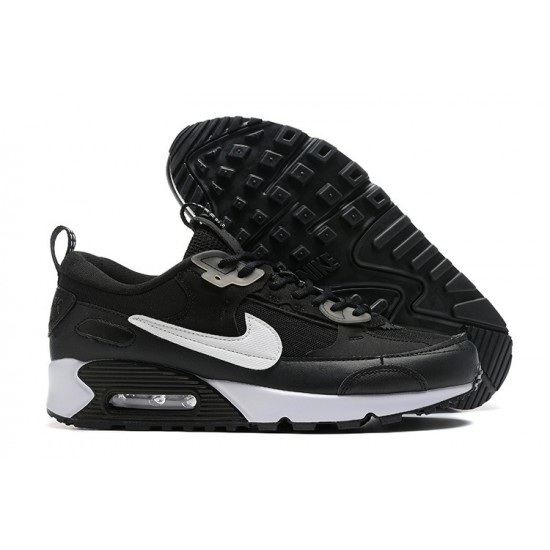 Men Nike Air Max 90 Futura Black White Running Shoes