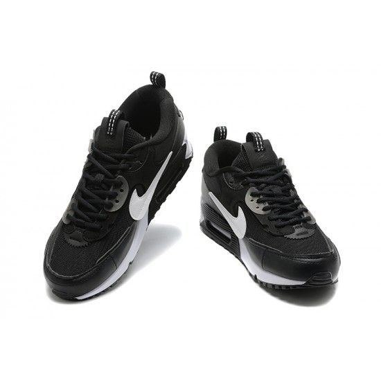 Men Nike Air Max 90 Futura Black White Running Shoes