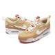 Men Nike Air Max 90 Futura Brown White Running Shoes