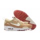 Men Nike Air Max 90 Futura Brown White Running Shoes