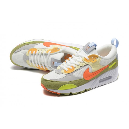 Men Nike Air Max 90 Futura Green Orange Running Shoes