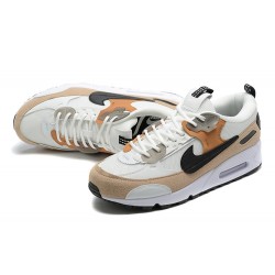 Men Nike Air Max 90 Futura White Brown DM9922-002 Running Shoes