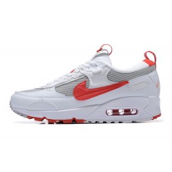 Men Nike Air Max 90 Futura White Red FD9865-100 Running Shoes