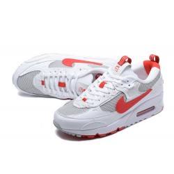 Men Nike Air Max 90 Futura White Red FD9865-100 Running Shoes