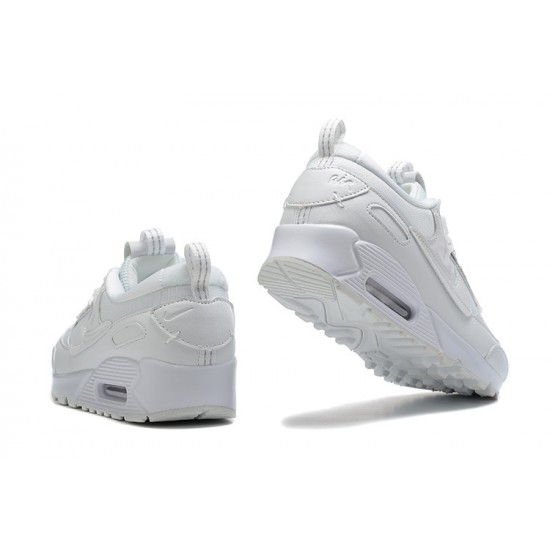 WMNS/Men Nike Air Max 90 Futura Triple White DM9922-101 Running Shoes