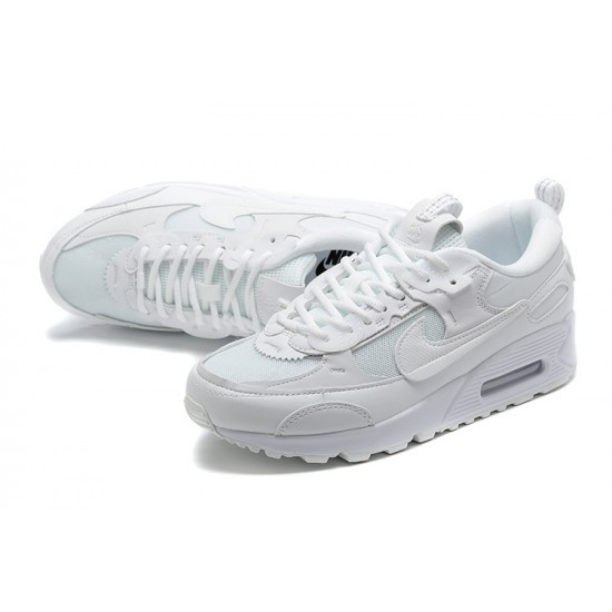 WMNS/Men Nike Air Max 90 Futura Triple White DM9922-101 Running Shoes