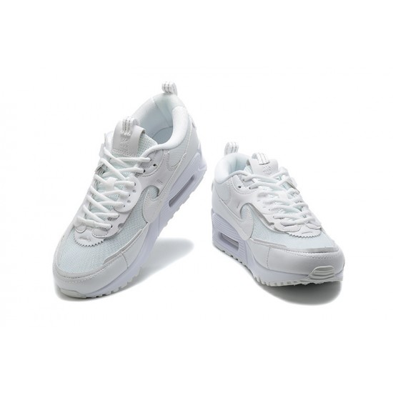 WMNS/Men Nike Air Max 90 Futura Triple White DM9922-101 Running Shoes