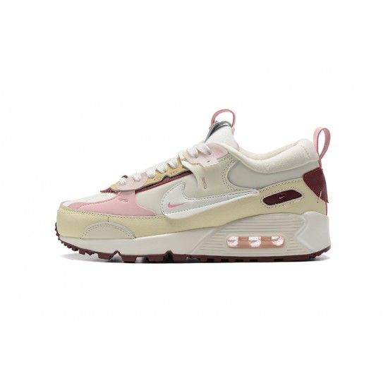 WMNS Nike Air Max 90 Futura Beige Pink Running Shoes