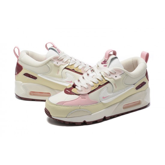 WMNS Nike Air Max 90 Futura Beige Pink Running Shoes