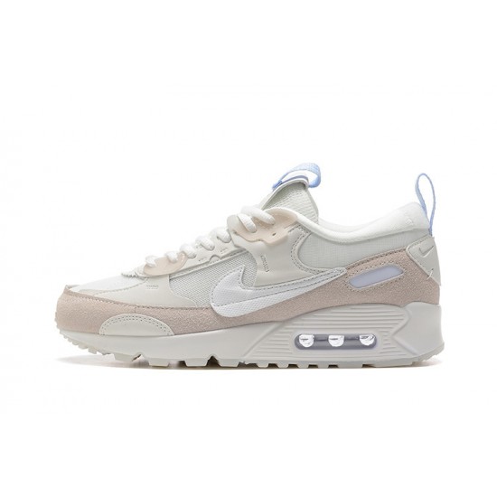 WMNS Nike Air Max 90 Futura White Beige Running Shoes