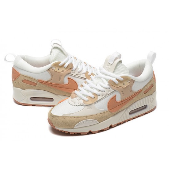 WMNS Nike Air Max 90 Futura White Brown DV7190-100 Running Shoes