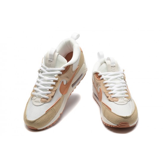 WMNS Nike Air Max 90 Futura White Brown DV7190-100 Running Shoes