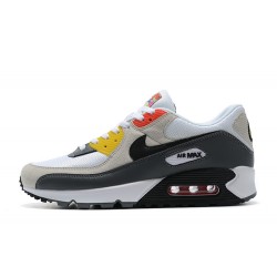 Men Nike Air Max 90 Beige Grey Running Shoes