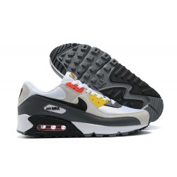 Men Nike Air Max 90 Beige Grey Running Shoes