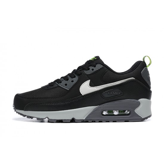 Men Nike Air Max 90 Black Grey White Running Shoes