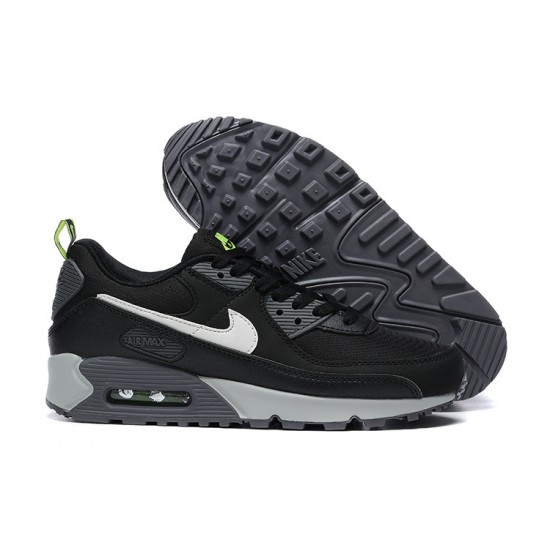 Men Nike Air Max 90 Black Grey White Running Shoes