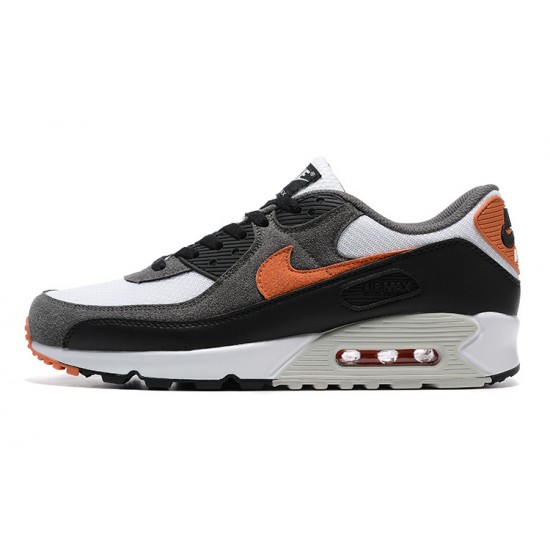 Men Nike Air Max 90 Black Orange DM0029-101 Running Shoes