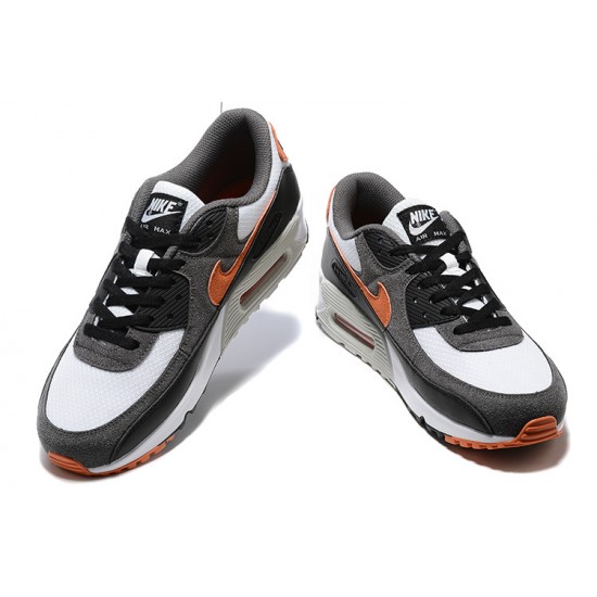 Men Nike Air Max 90 Black Orange DM0029-101 Running Shoes