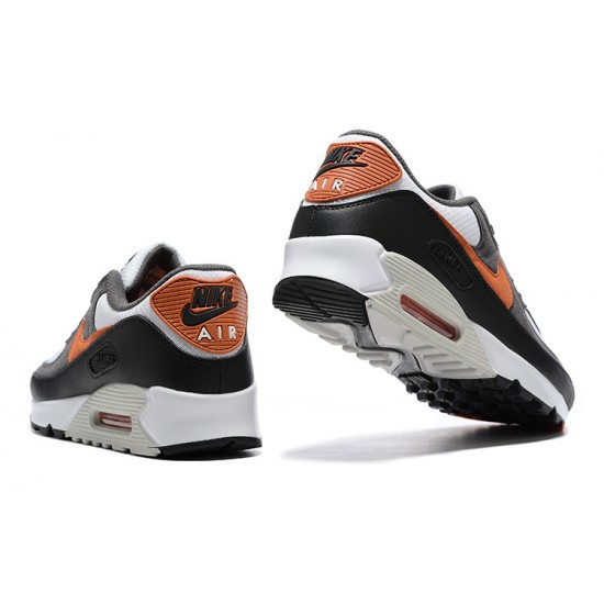 Men Nike Air Max 90 Black Orange DM0029-101 Running Shoes