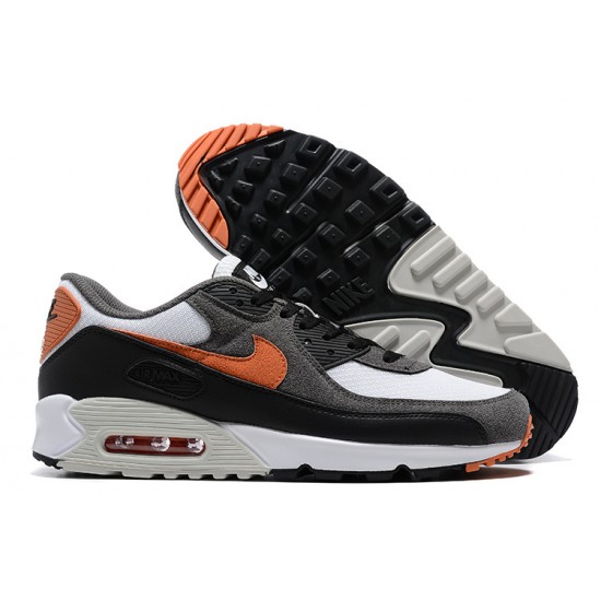 Men Nike Air Max 90 Black Orange DM0029-101 Running Shoes