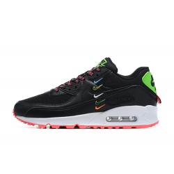 Men Nike Air Max 90 Black Pink CK7069-001 Running Shoes