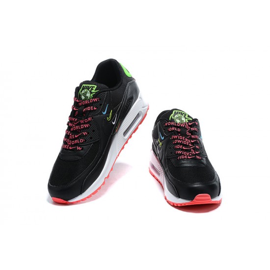 Men Nike Air Max 90 Black Pink CK7069-001 Running Shoes