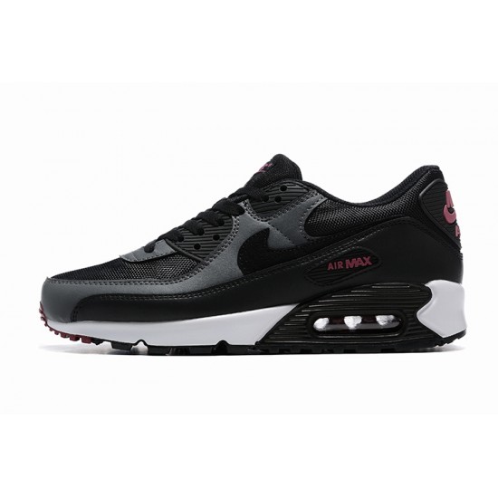 Men Nike Air Max 90 Black Pink DQ4071-001 Running Shoes