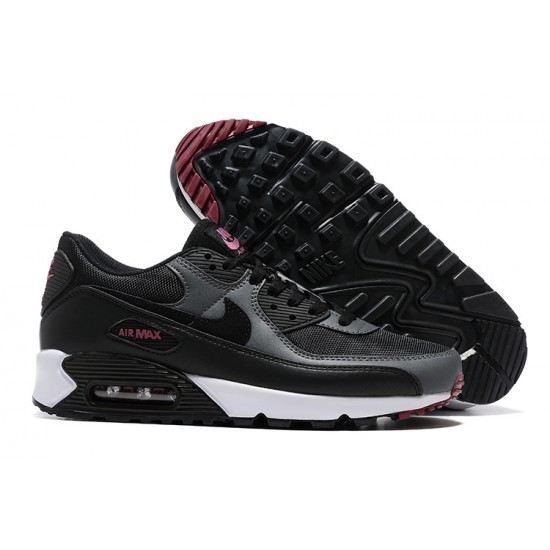 Men Nike Air Max 90 Black Pink DQ4071-001 Running Shoes