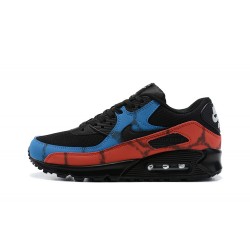 Men Nike Air Max 90 Black Red DJ6888-001 Running Shoes