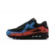 Men Nike Air Max 90 Black Red DJ6888-001 Running Shoes