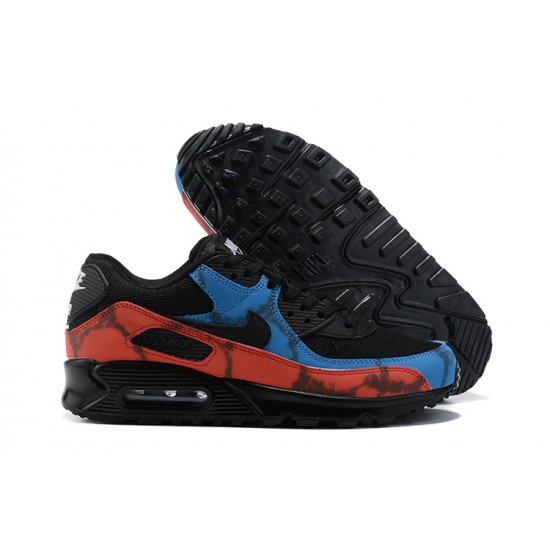 Men Nike Air Max 90 Black Red DJ6888-001 Running Shoes