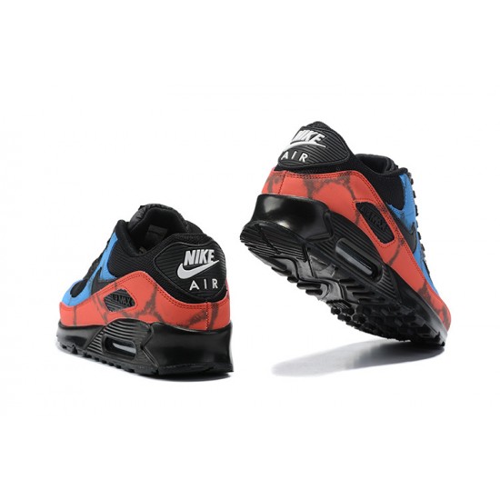 Men Nike Air Max 90 Black Red DJ6888-001 Running Shoes