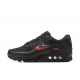 Men Nike Air Max 90 Black Red Running Shoes