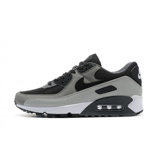 Men Nike Air Max 90 Black and Grey Running Shoes