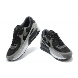 Men Nike Air Max 90 Black and Grey Running Shoes