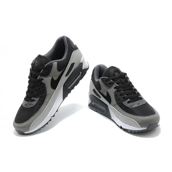 Men Nike Air Max 90 Black and Grey Running Shoes