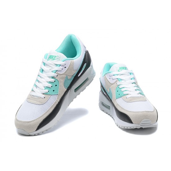 Men Nike Air Max 90 Blue Beige and Grey Running Shoes