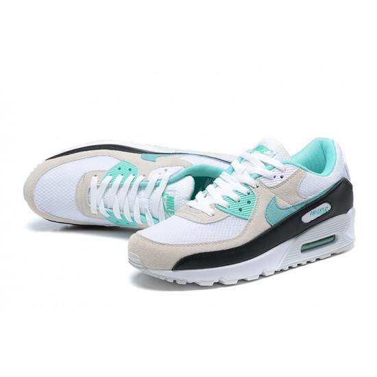 Men Nike Air Max 90 Blue Beige and Grey Running Shoes