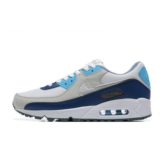 Men Nike Air Max 90 Blue White FD0664-400 Running Shoes