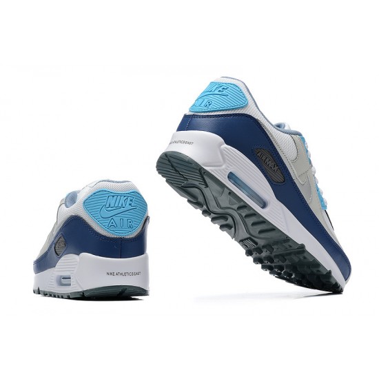 Men Nike Air Max 90 Blue White FD0664-400 Running Shoes