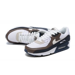 Men Nike Air Max 90 Brown Grey and Black Running Shoes