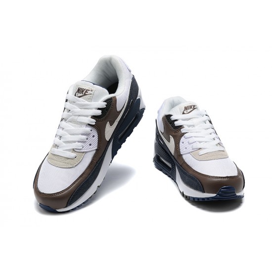 Men Nike Air Max 90 Brown Grey and Black Running Shoes