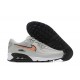 Men Nike Air Max 90 Grey Orange Running Shoes