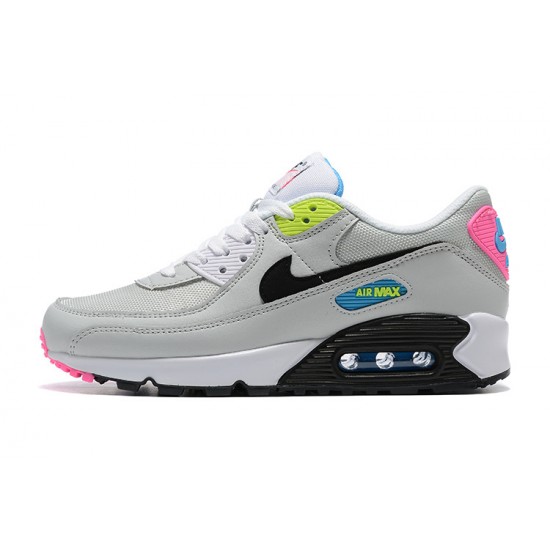 Men Nike Air Max 90 Grey Pink DE4398-001 Running Shoes