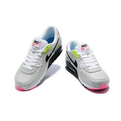 Men Nike Air Max 90 Grey Pink DE4398-001 Running Shoes