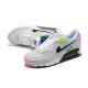 Men Nike Air Max 90 Grey Pink DE4398-001 Running Shoes