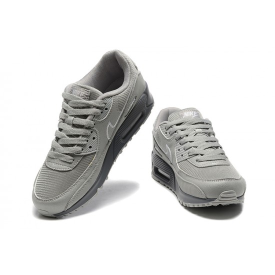 Men Nike Air Max 90 Grey Running Shoes