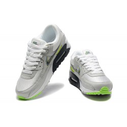 Men Nike Air Max 90 Grey White and Black Running Shoes